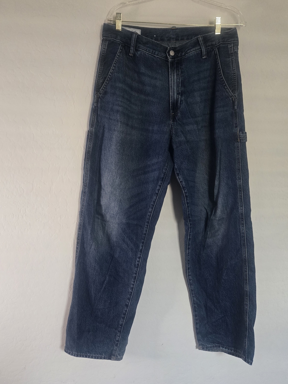 Gap Baggy Carpenter Jeans Mens Size 30x32 UltraSoft Denim Dark Rinse Y2K Streetw